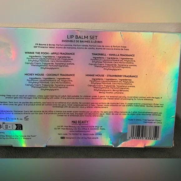 Mad Beauty Disney 100 Years Lip Balm set - NEW - Picture 2 of 3